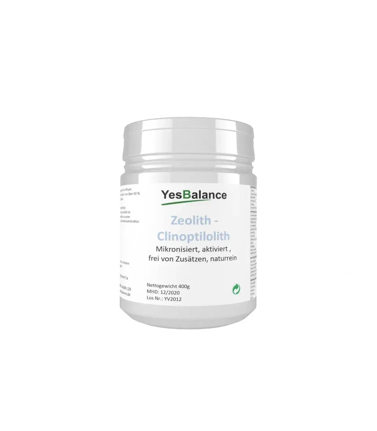 Zeolith Klinoptilolith micronisiert, Detox, natürliche Entgiftung
