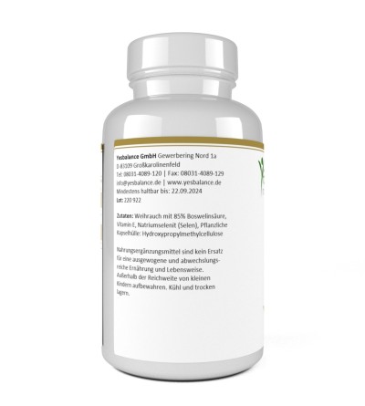 Weihrauch 85% Boswelliasäure, 120 Kapseln