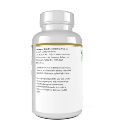 Weihrauch 85% Boswelliasäure, 120 Kapseln