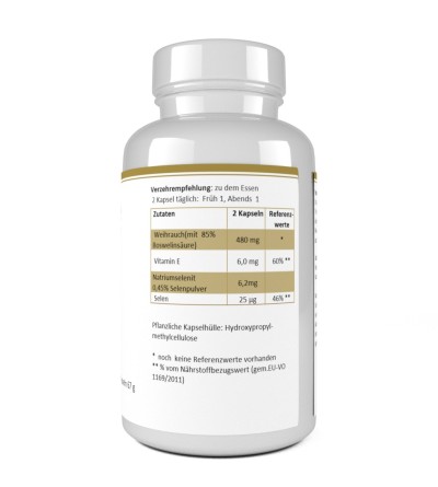 Weihrauch 85% Boswelliasäure, 120 Kapseln