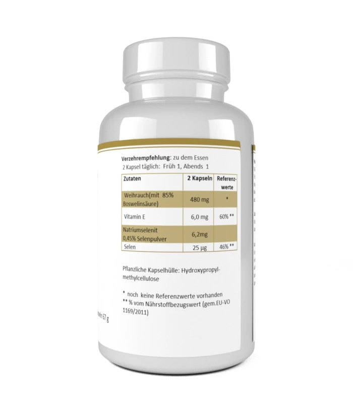 Weihrauch 85% Boswelliasäure, 120 Kapseln