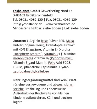 Adam, Nährstoffe mit der Formel für den aktiven Mann