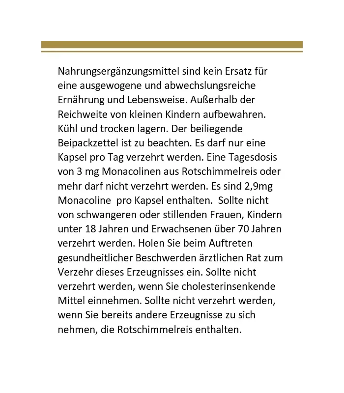 cholestecur extra - Rote-Reismehl Kapseln