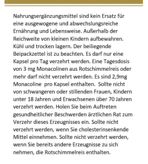 cholestecur extra - Rote-Reismehl Kapseln