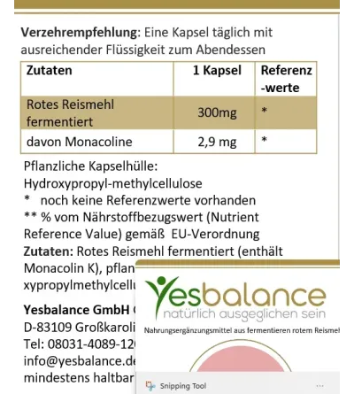 cholestecur extra - Rote-Reismehl Kapseln