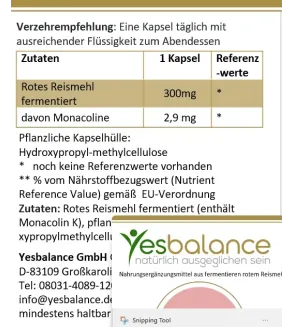 cholestecur extra - Rote-Reismehl Kapseln