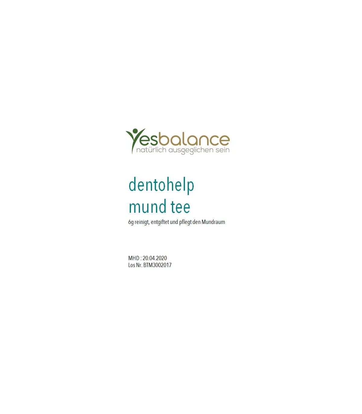 Dentohelp Mundtee - pflegende Mundspülung (15 Pads)