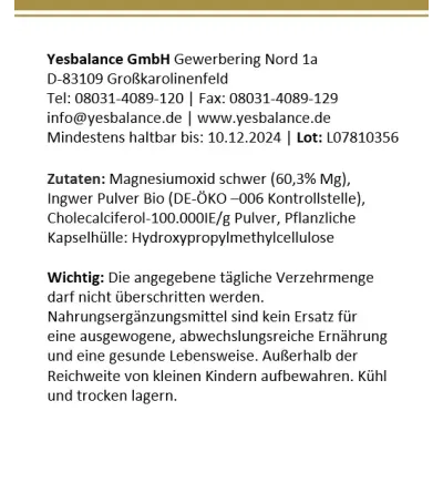 Magnesium Kapseln