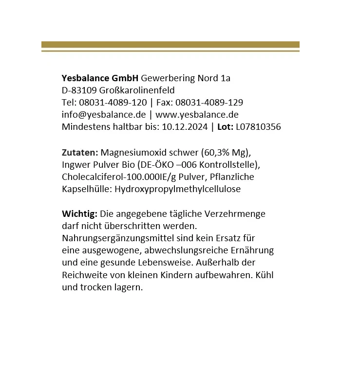 Magnesium Kapseln