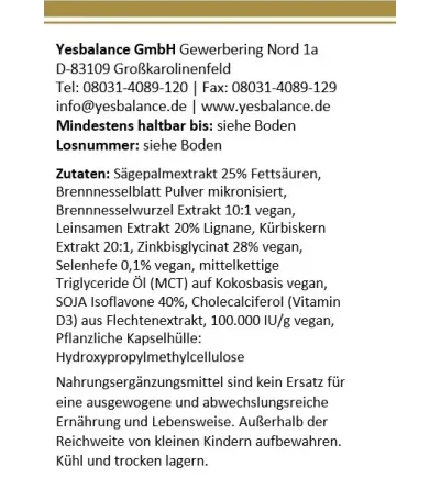 prostec - Prostata Nahrungsergänzungsmittel
