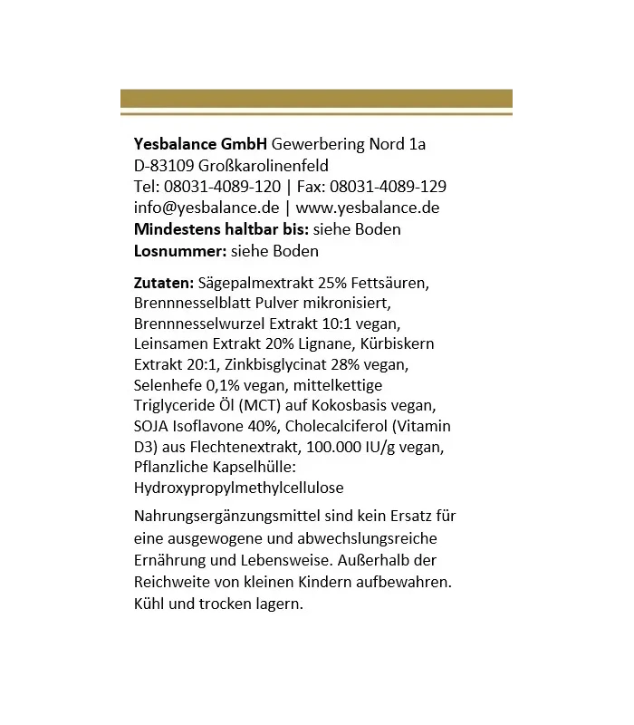 prostec - Prostata Nahrungsergänzungsmittel