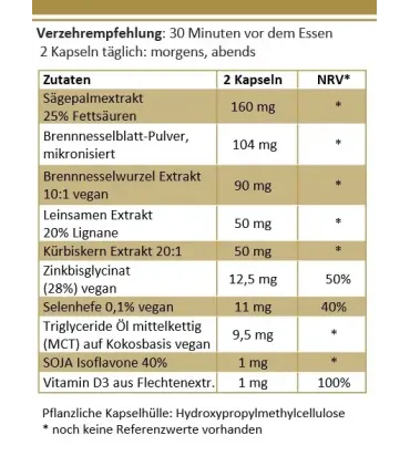 prostec - Prostata Nahrungsergänzungsmittel