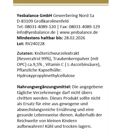 resveratrol 99% Kapseln