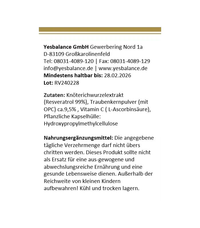 resveratrol 99% Kapseln
