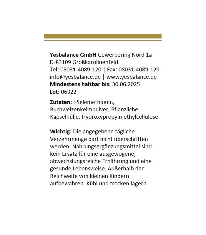 l-selen organisch Kapseln