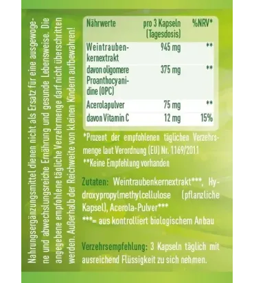 OPC Kapseln + Vitamin C aus BIO Acerola