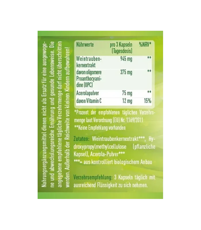 OPC Kapseln + Vitamin C aus BIO Acerola