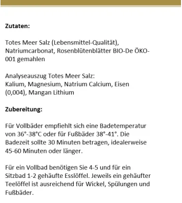 Basenbad basisch - Badezusatz mit Meersalz