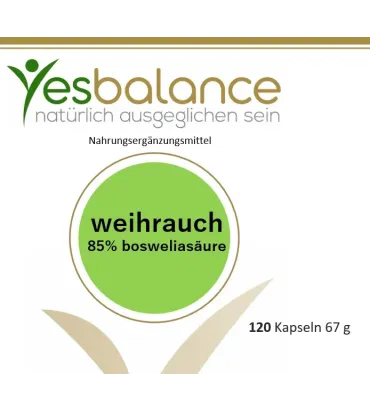 Weihrauch 85% Boswelliasäure, 120 Kapseln
