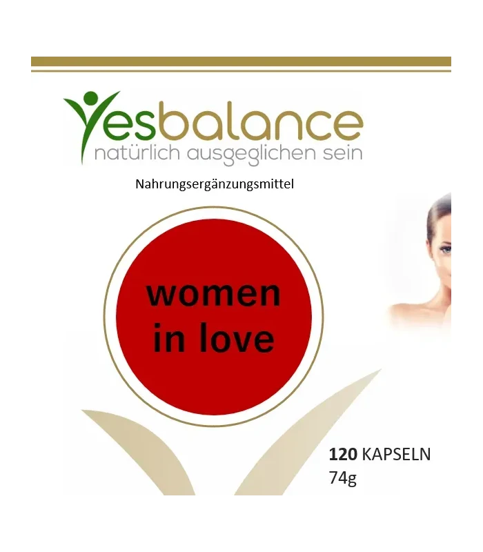 WOMEN IN LOVE -  yesBalance - Nährstoffe für die Frau - 120 Kapseln