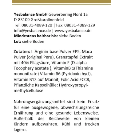 WOMEN IN LOVE -  yesBalance - Nährstoffe für die Frau - 120 Kapseln