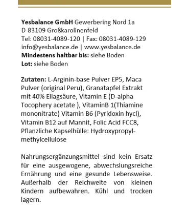 WOMEN IN LOVE -  yesBalance - Nährstoffe für die Frau - 120 Kapseln