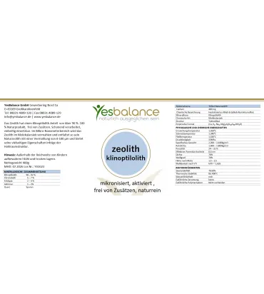 Zeolith Klinoptilolith micronisiert, Detox, natürliche Entgiftung