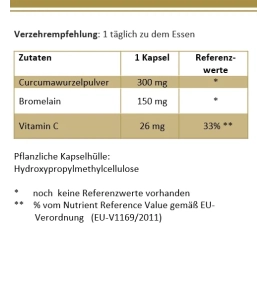 Leber complex curcumin bromelain