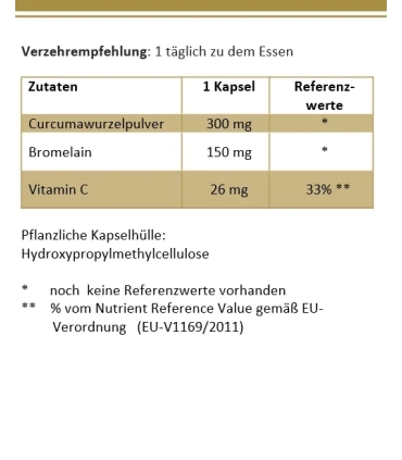 Leber complex curcumin bromelain