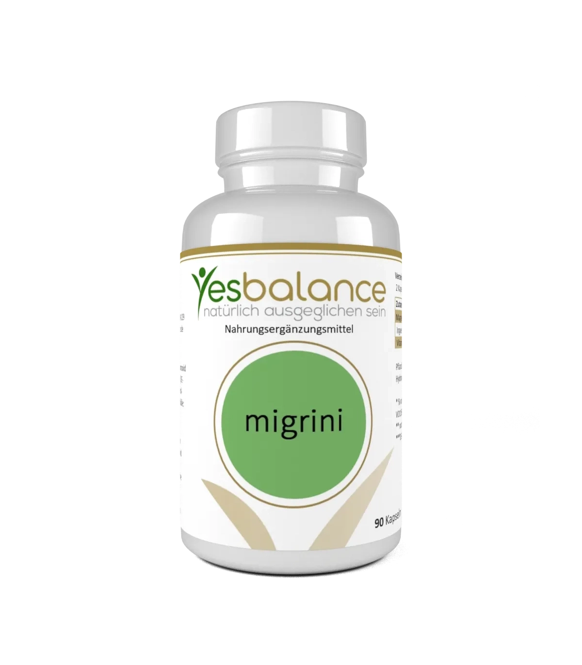 MIGRINI mit Magnesium, Bio Ingwer + Vitamin  D3