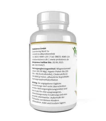 MIGRINI mit Magnesium, Bio Ingwer + Vitamin  D3