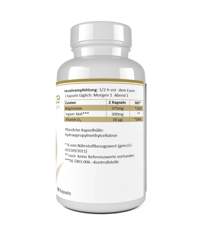 MIGRINI mit Magnesium, Bio Ingwer + Vitamin  D3