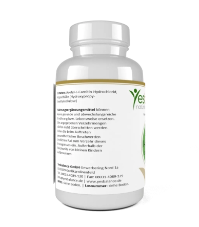 YesBalance Acetyl-L-Carnitin Premium Supplement • YesBalance