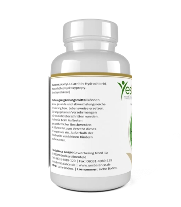 YesBalance Acetyl-L-Carnitin Premium Supplement • YesBalance