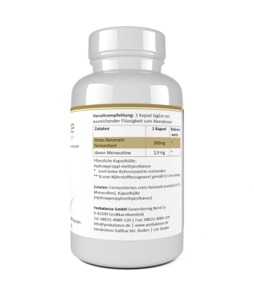 YesBalance Cholestecur Extra – Fermentierter Reis-Extrakt & Q10