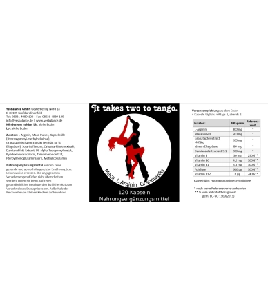 It takes two to tango - Für Ihn - Naturreine Nahrungsergänzung