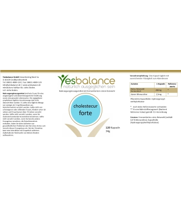 cholestecur forte - Fermentierte Rote-Reismehl Kapseln
