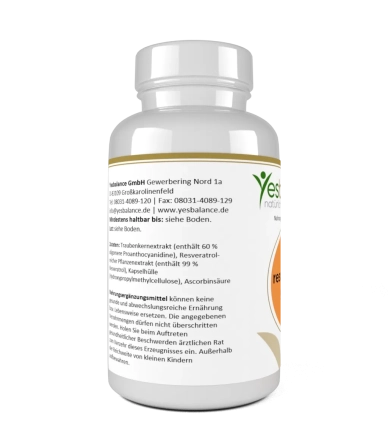 resveratrol 99% Kapseln: Natürlicher Booster für Abwehr, Haut, Knochen