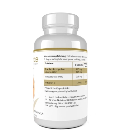 resveratrol 99% Kapseln: Natürlicher Booster für Abwehr, Haut, Knochen