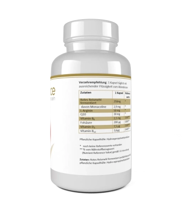 cholestecur intens - Natürliches Kombipräparat mit Monakolin K