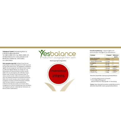 cholestecur intens - Natürliches Kombipräparat mit Monakolin K