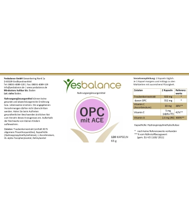 OPC+ACE Kapseln: Stärken Immunsystem, Haut & Herz: Mehr Energie!