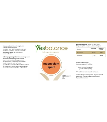 magnesium sport – Magnesiumbisgycinat & Magnesiumcitrat | Yesbalance