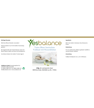 Totes Meer Badesalz mit Bio Rosenblättern - für eine samtweiche Haut