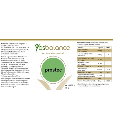 prostec - Prostata Nahrungsergänzungsmittel