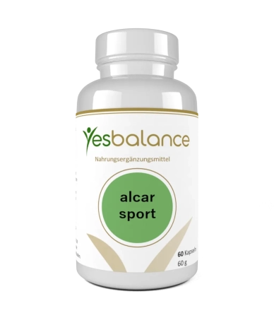 alcar sport - Acetyl-L-Carnitin 500mg für Ausdauer | Yesbalance
